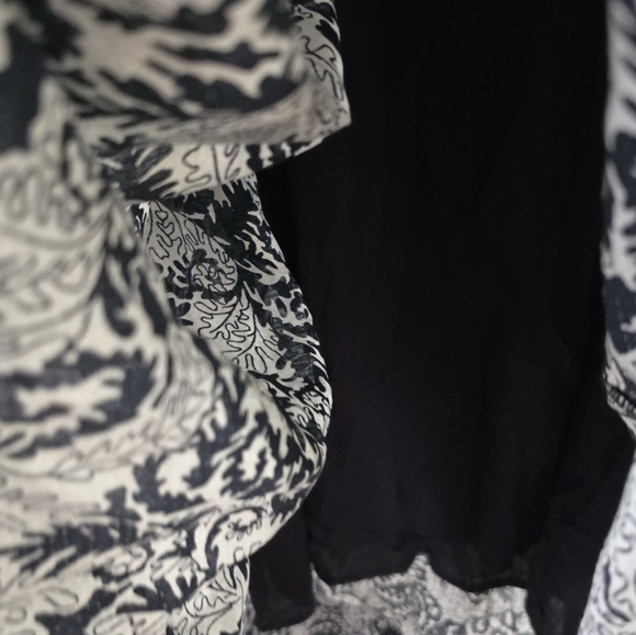 NWT Anthropologie Maeve Floral Maxi Black White Dress Small - Picture 7 of 7